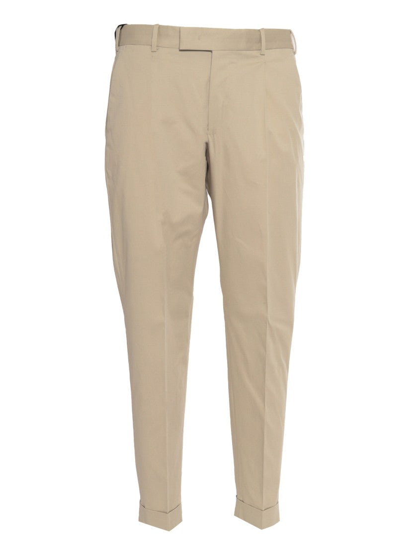 Pt01 Rebel 1 Tailored Trousers With Pleat