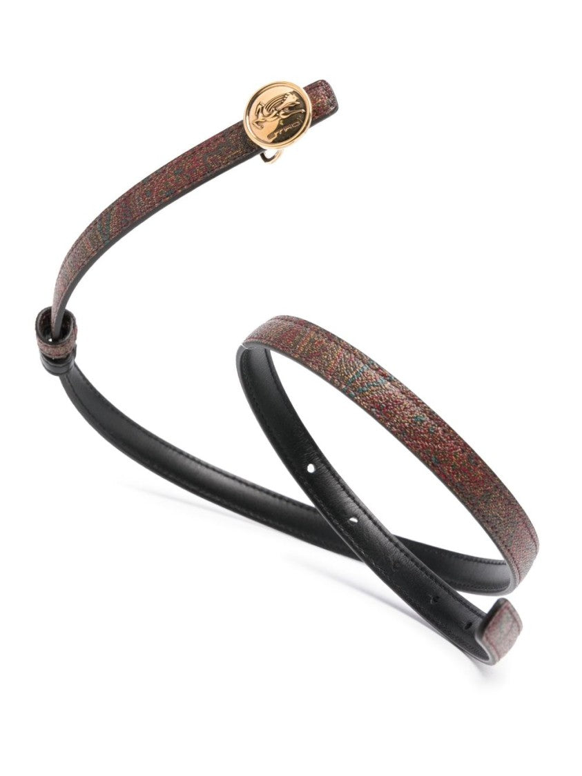 Etro Reversible Paisley Jacquard And Leather Etro Belt