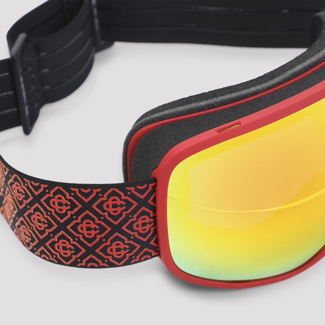 Casablanca Red And Orange Acetate Ski Goggles