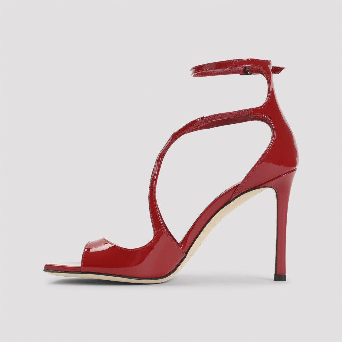 Jimmy Choo Ruby Red Patent Leather Sandals