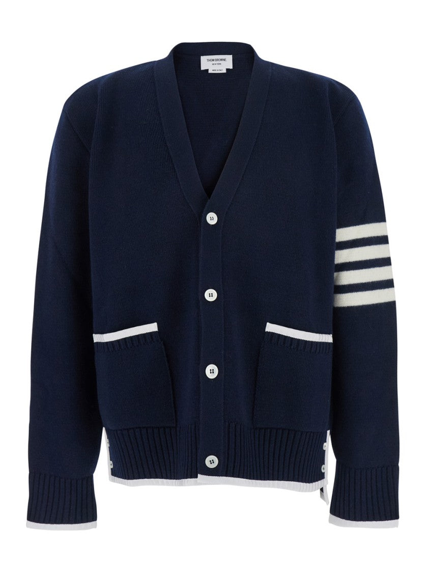 Thom Browne Classic V-Neck Cardigan