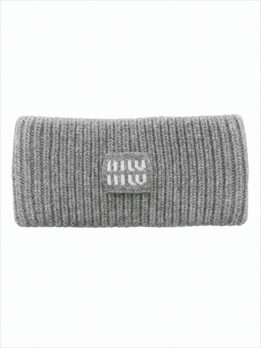 Miu Miu Ribbed Wool And Cashmere Knitted Headband