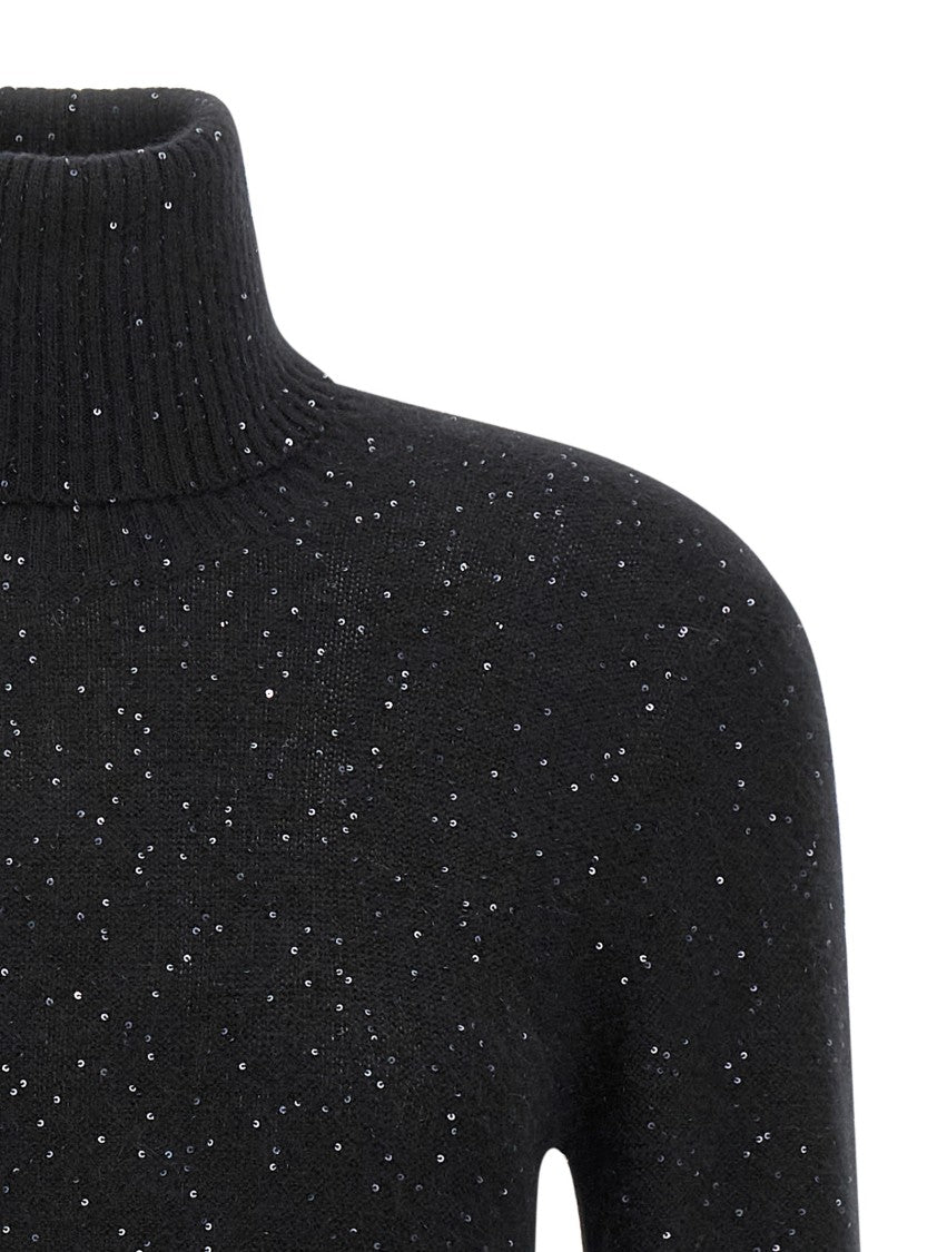 Fabiana Filippi Sequin Turtleneck Sweater