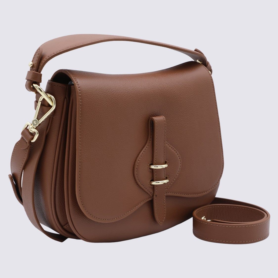 Coccinelle Structured Medium Handbag With Gold-Tone Hardware