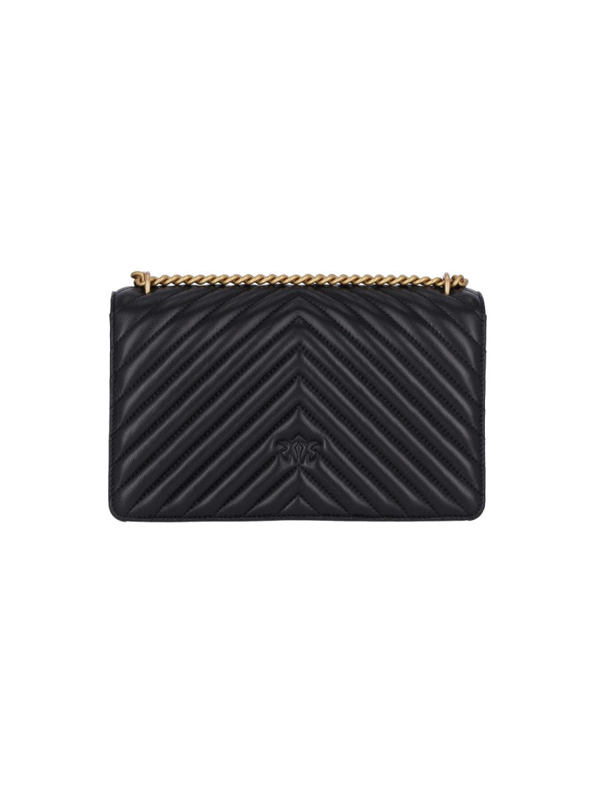 Pinko Quilted Nappa Leather Shoulder Bag