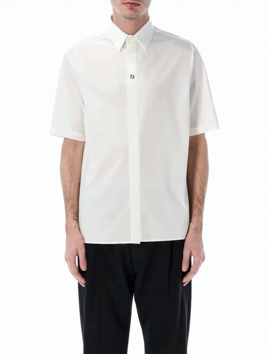 Fendi Short-Sleeved Cotton Shirt