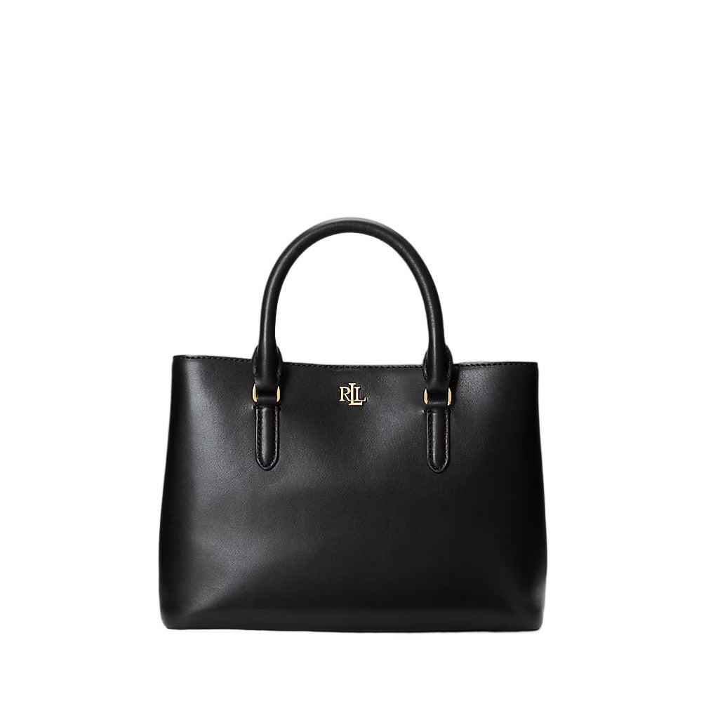 Lauren Ralph Lauren Structured Small Satchel In Smooth Calf Leather