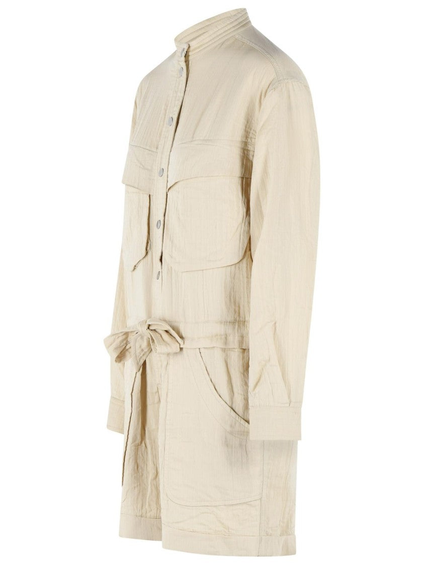 Isabel Marant Étoile 'Betyna' One-Piece Jumpsuit In Beige Cotton Blend