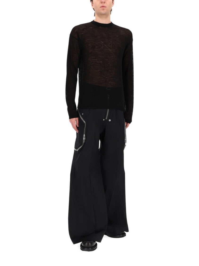 Rick Owens Penta Sheer New Wool Knit Sweater