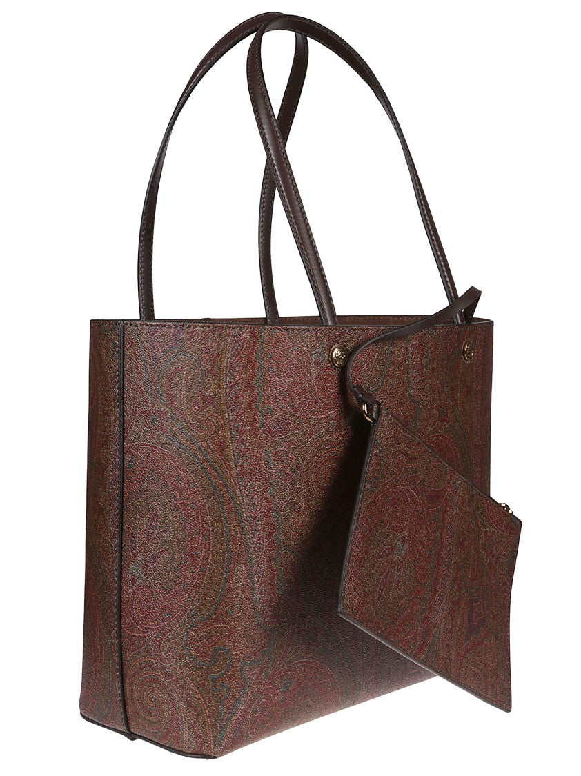 Etro Medium Essential Paisley Cotton Blend Tote