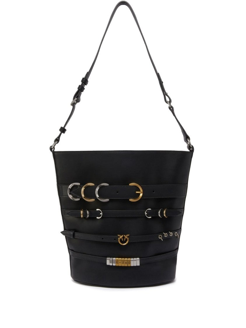 Pinko Bucket Bag With Signature Love Birds Buckle
