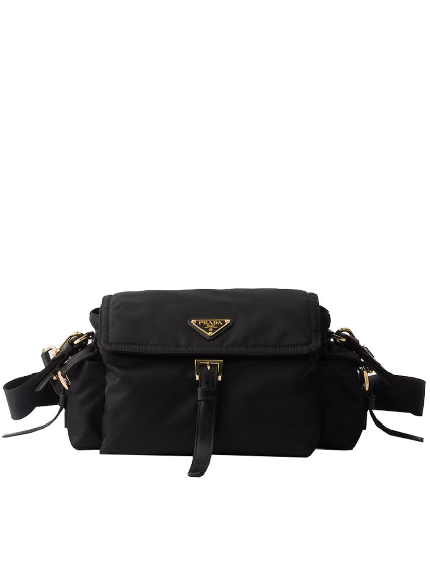 Prada Medium Black Re-Nylon Borsa Explore Bag