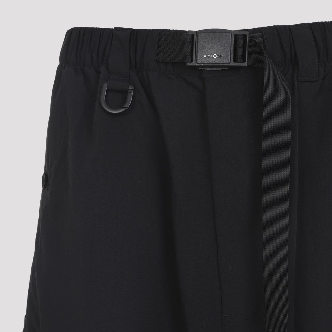 Y-3 Wide-Leg Black Nylon Trousers With Adjustable Cuffs And Functional Pockets