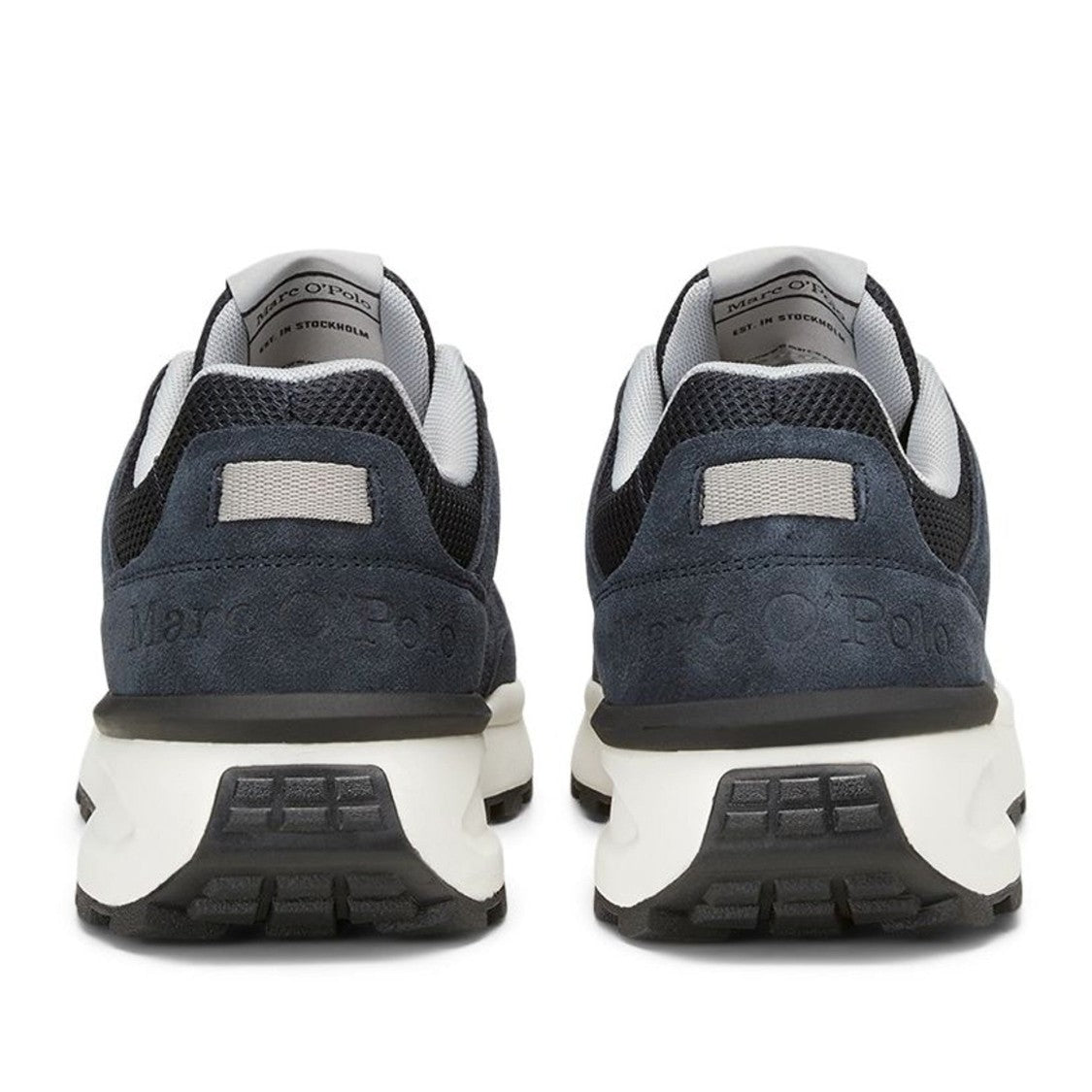 Marc O'polo Blue Egil 5F Lace-Up Mesh Suede Sneakers