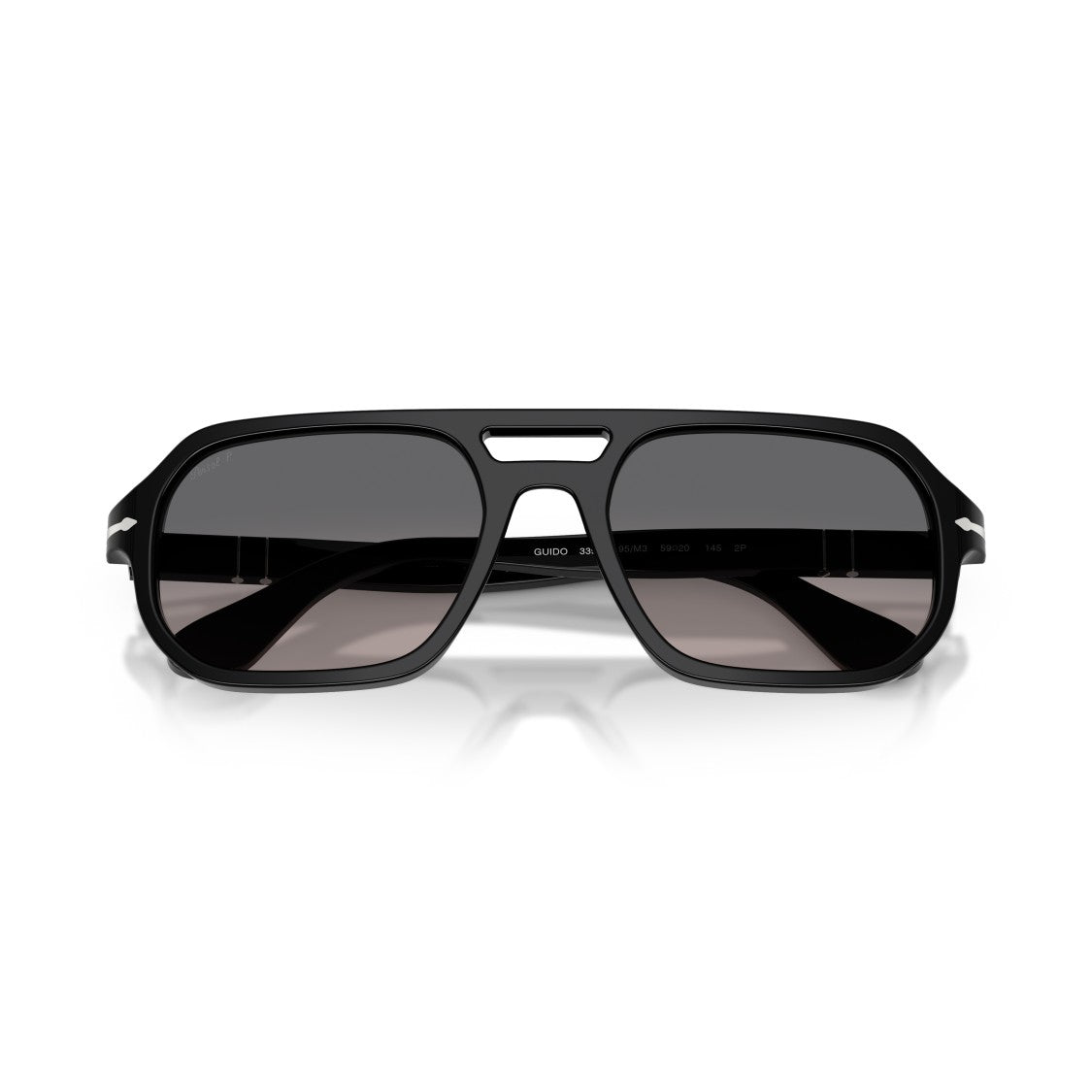 Persol 0Po3393s Geometric Frame Sunglasses With Double Bridge Design