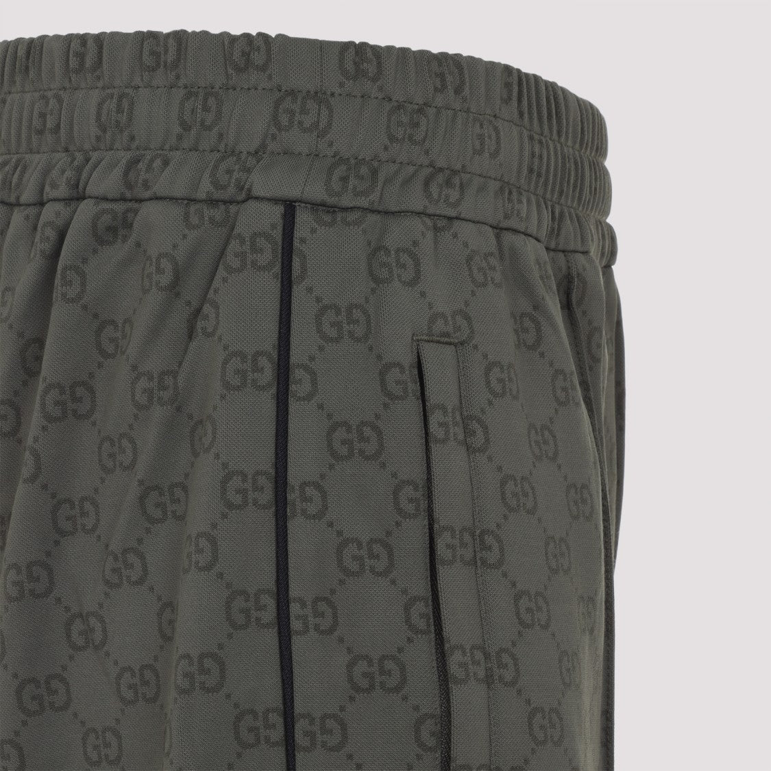 Gucci Straight-Leg Trousers In Subtle Checkered Pattern