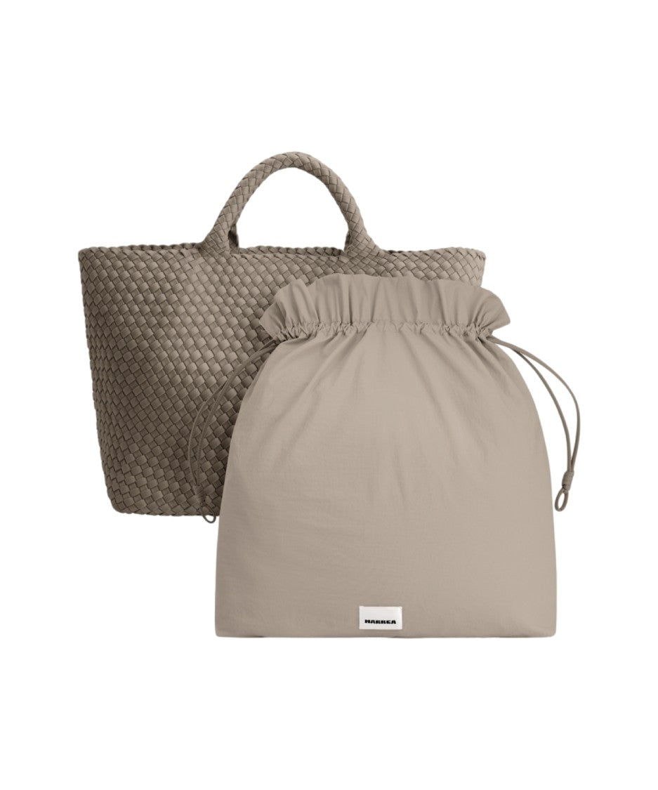 Marrea Woven Neoprene Shopper Bag With Secure Drawstring Closure