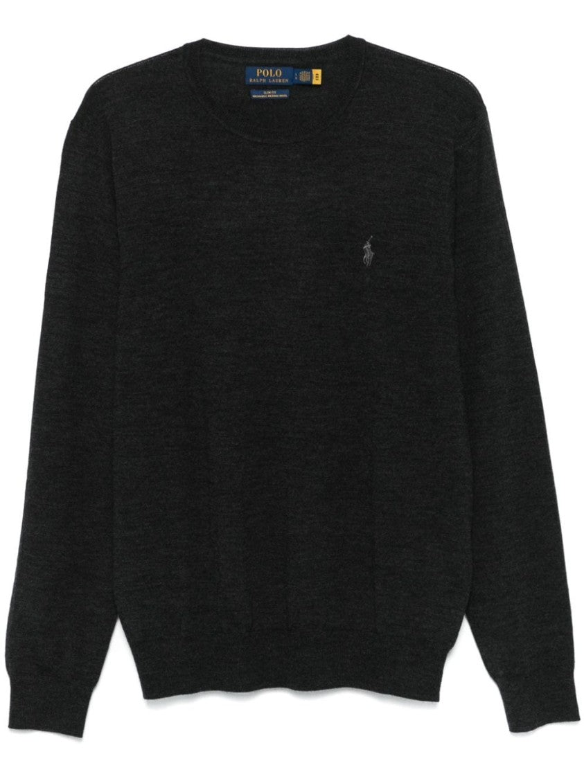 Polo Ralph Lauren Charcoal Grey Wool Sweater