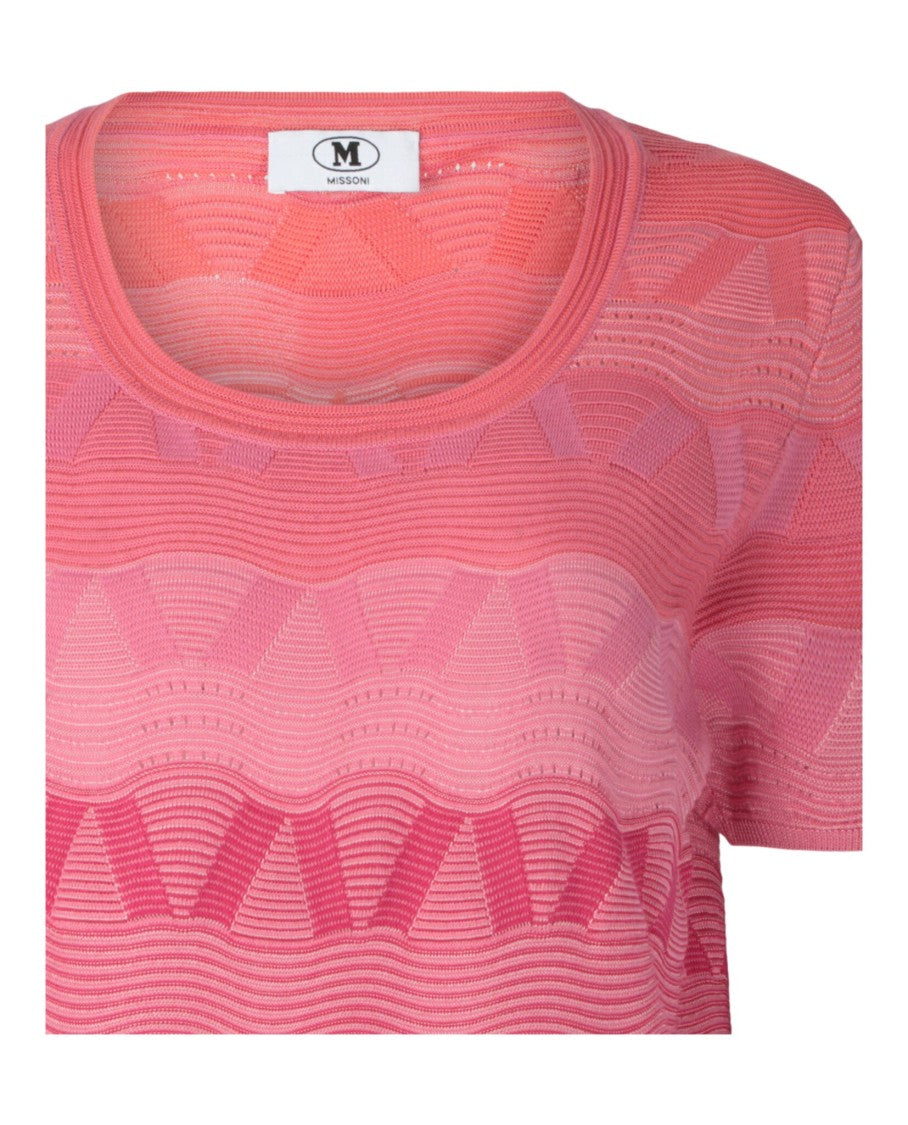 M Missoni Wave-Pattern Knit Sweater