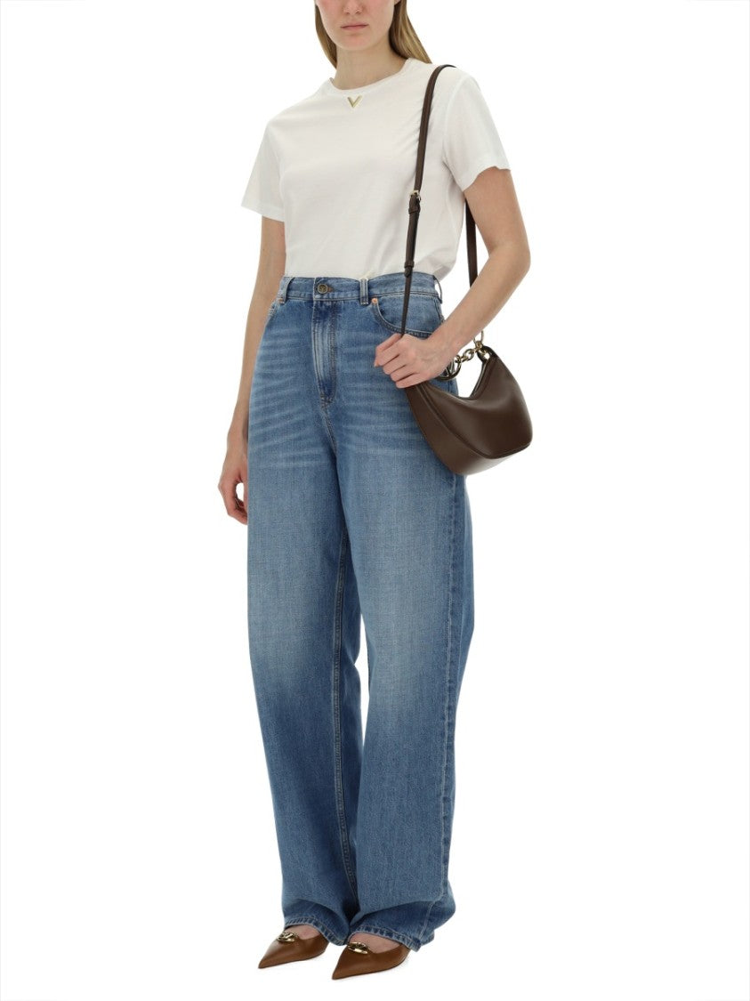 Valentino Relaxed-Fit Jersey T-Shirt With Subtle Logo Detail