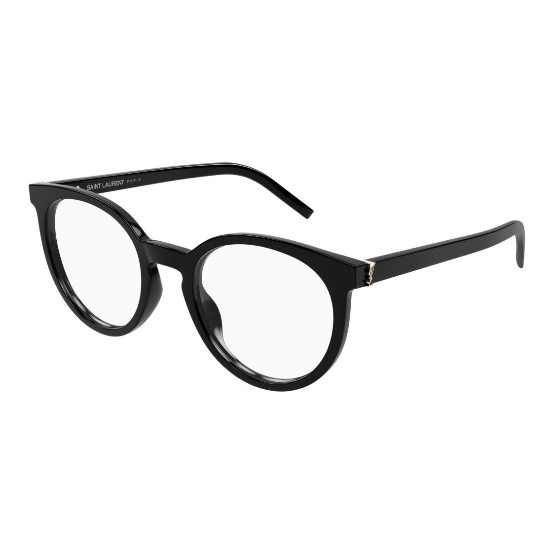 Saint Laurent Sl M147 Glossy Black Round Frame Eyeglasses