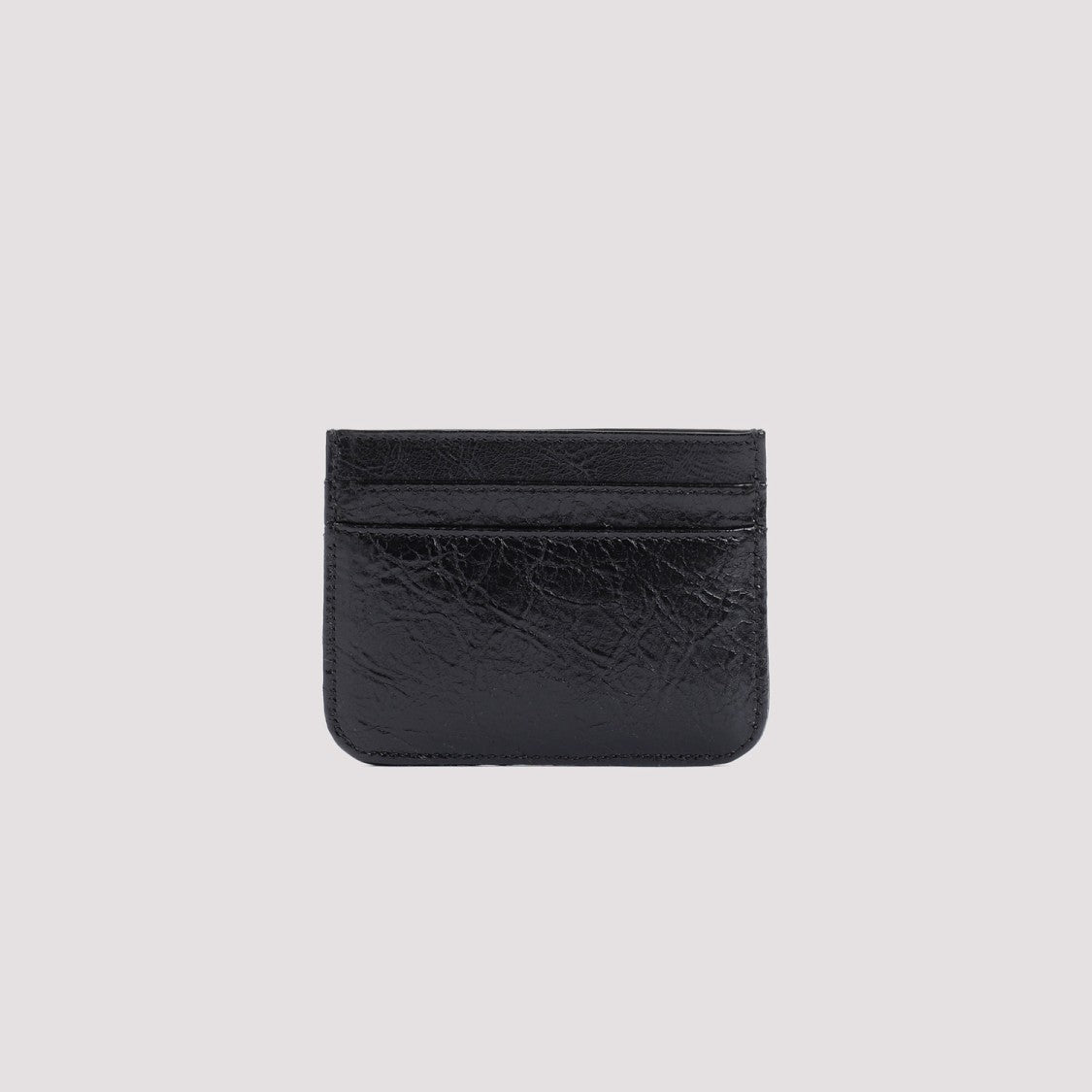 Balenciaga Monaco Ca Ho Wom Black Lamb Leather Credit Card Case