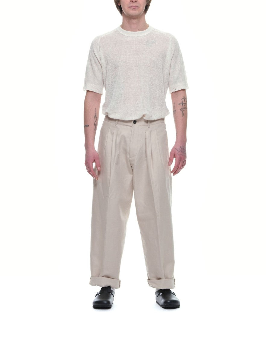 Nine In The Morning Relaxed Carrot Fit Chino Trousers