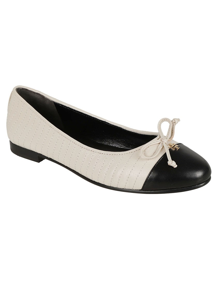 Tory Burch Quilted Caprine Leather Flats