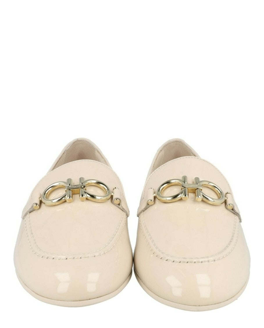 Ferragamo Trifoglio Patent Leather Loafers