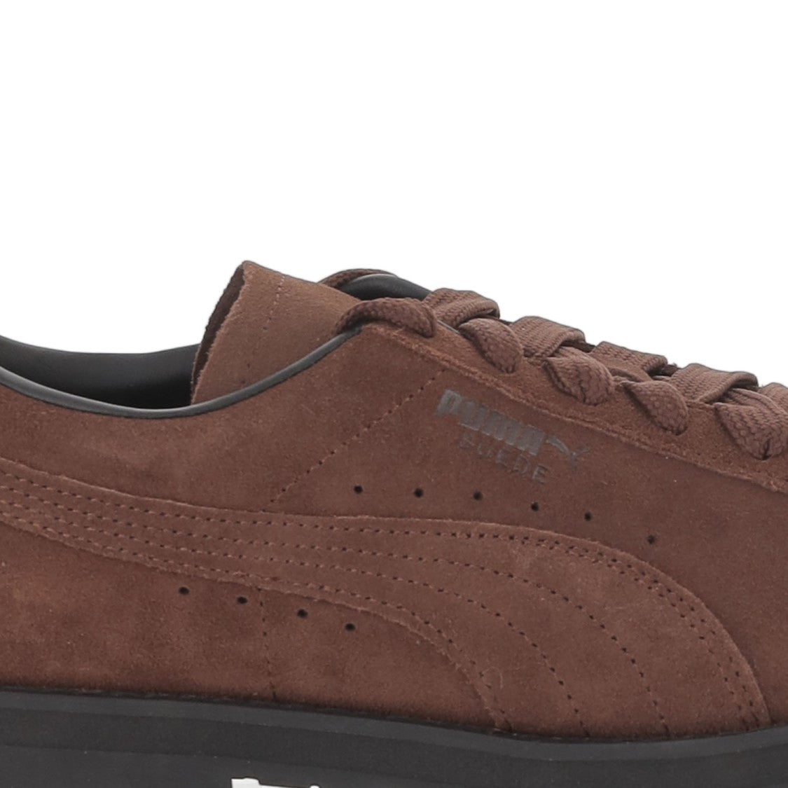 Puma Vibram Suede Sneakers With Round Toe And Front Lacing