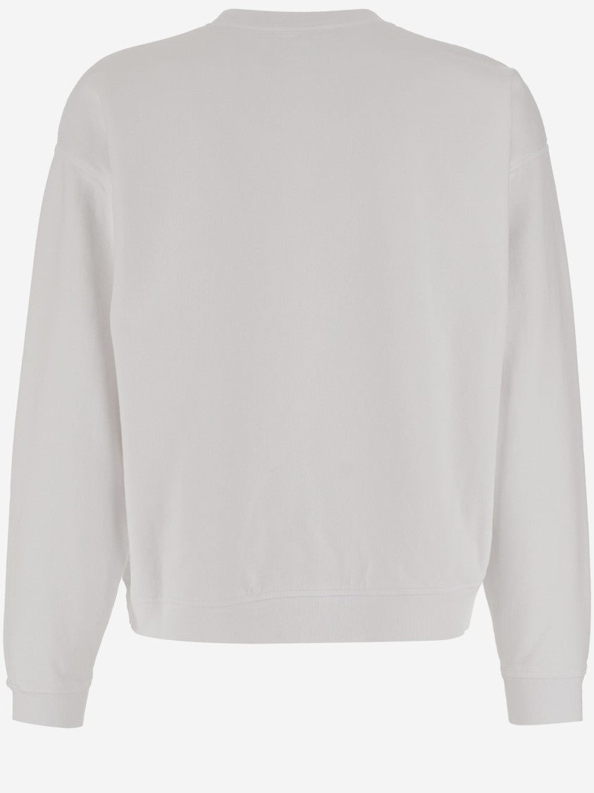 Dsquared2 Cotton Crew Neck Sweatshirt With Bold Front Logo