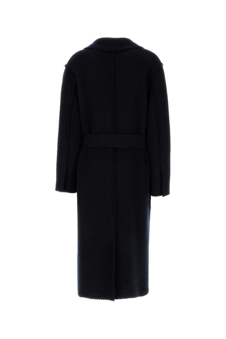 Max Mara Midnight Blue Wool Blend Jene Coat