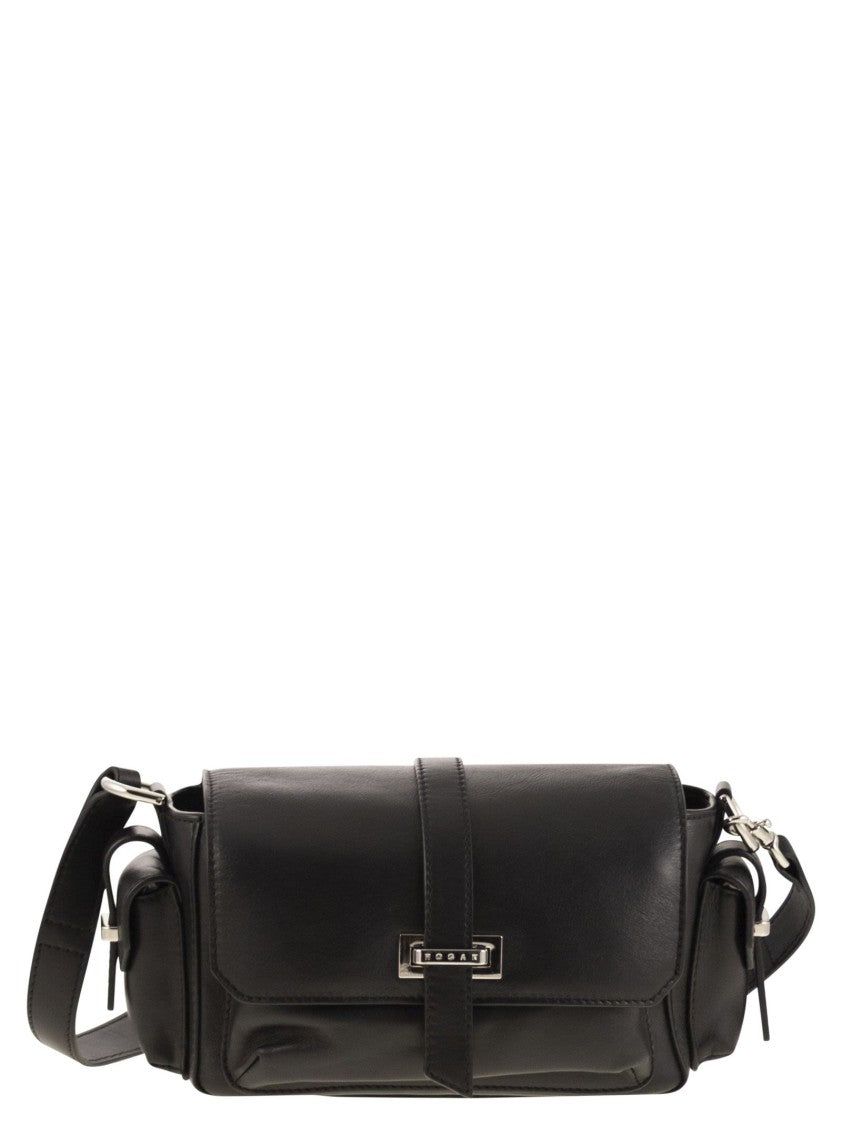 Hogan Small Leather Flap Bag