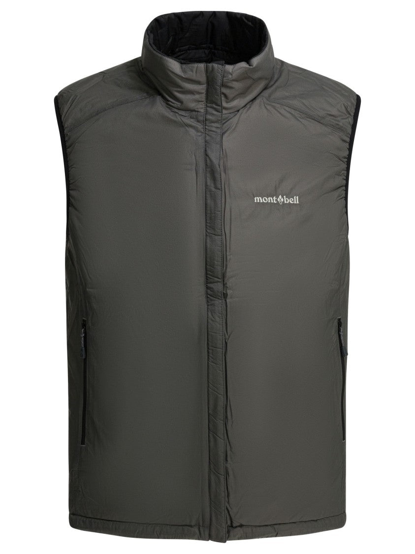 Montbell Sleeveless Jacket With Durable Nylon Exterior And Polyester Padding