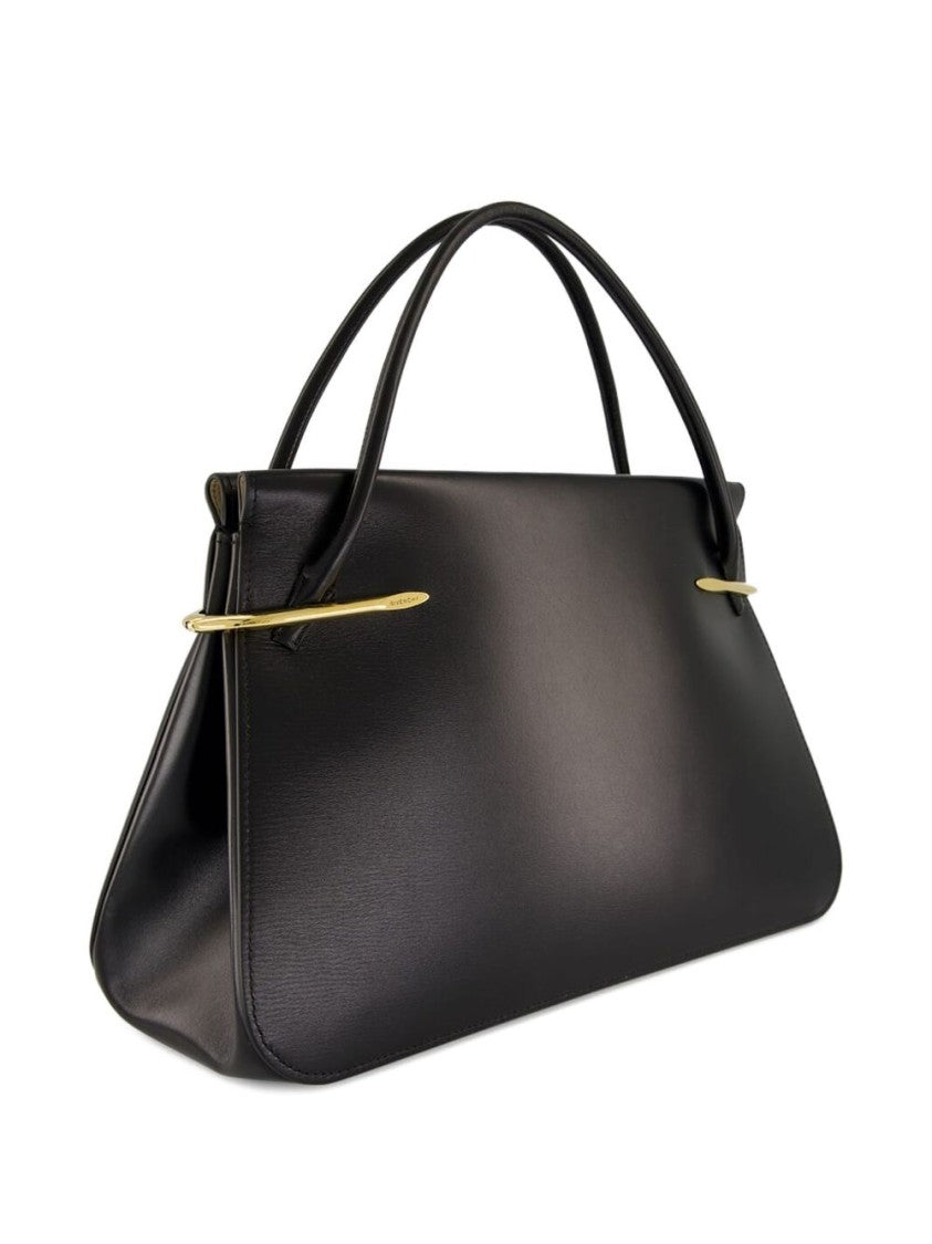 Givenchy Black Structured Trapezoidal Gold Hardware Bag