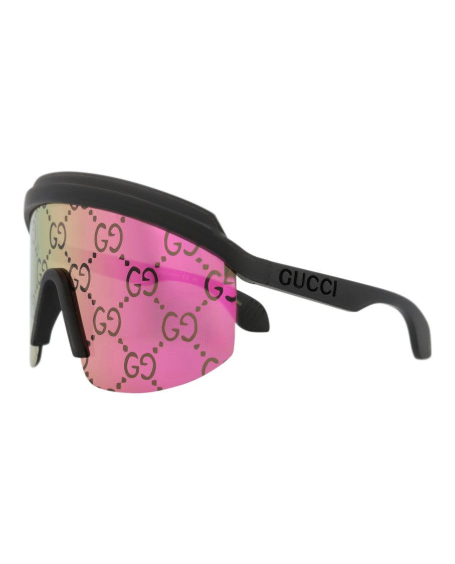 Gucci Shield-Frame Injection Sunglasses