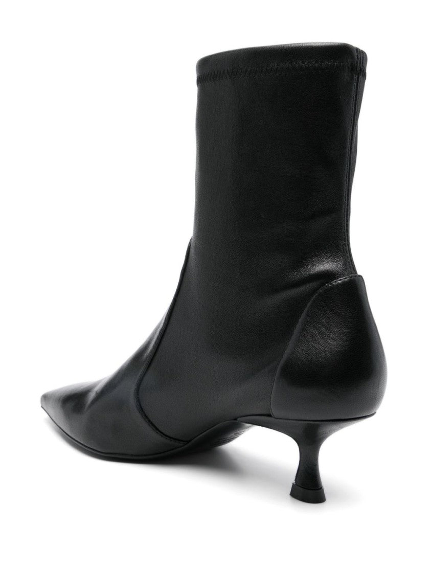 Stuart Weitzman Pointed-Toe Kitten Heel Boots