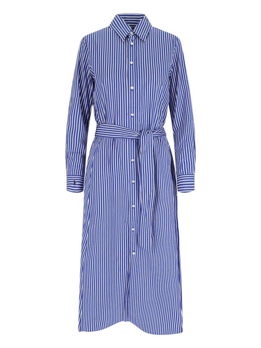 Polo Ralph Lauren Midi Shirt Dress Blue