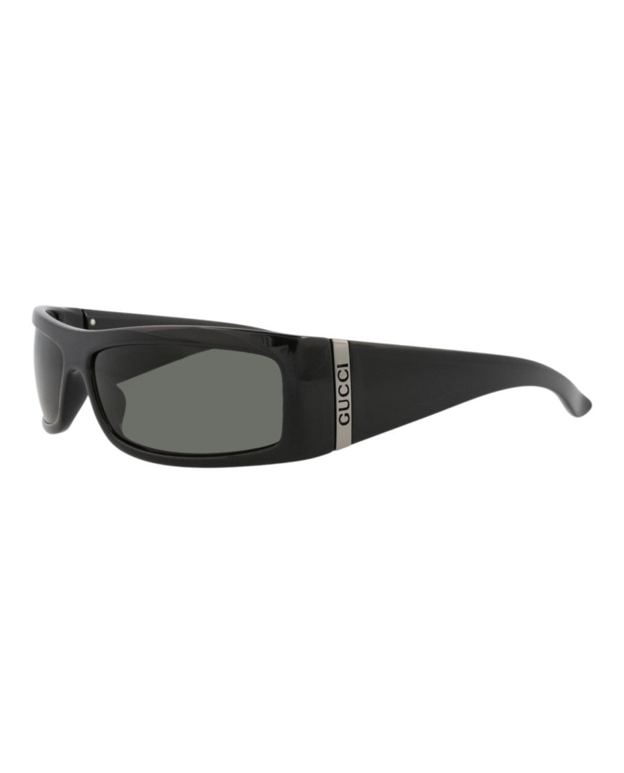 Gucci Shield-Frame Injection Sunglasses