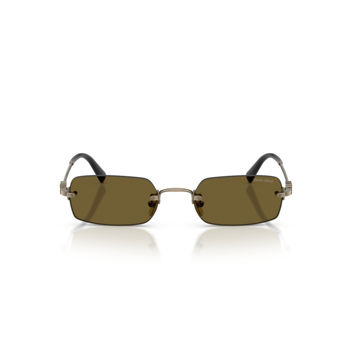 Miu Miu 0Mu B50s Rectangular Metal Frame Sunglasses