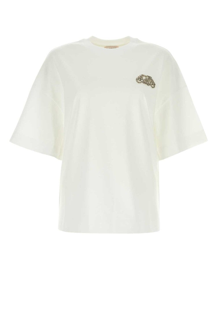 Alexander Mcqueen White Cotton Oversize T-Shirt