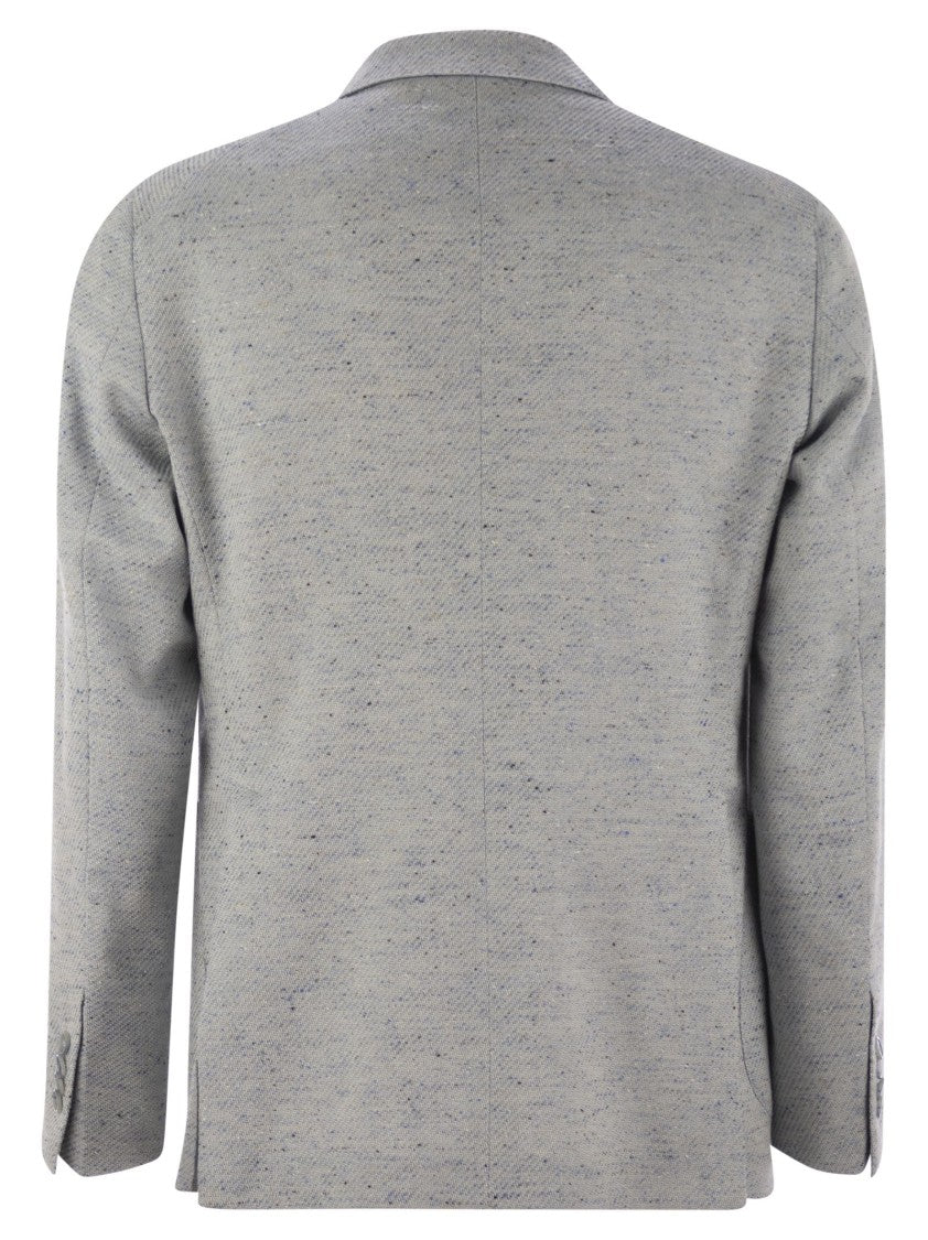 Tagliatore Cotton, Silk And Stretch Wool Jacket