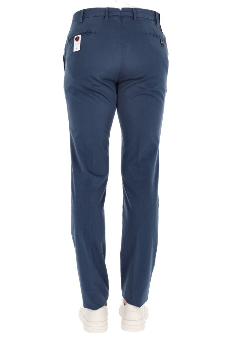 Pt Torino Super Slim Fit Cotton-Silk Trousers