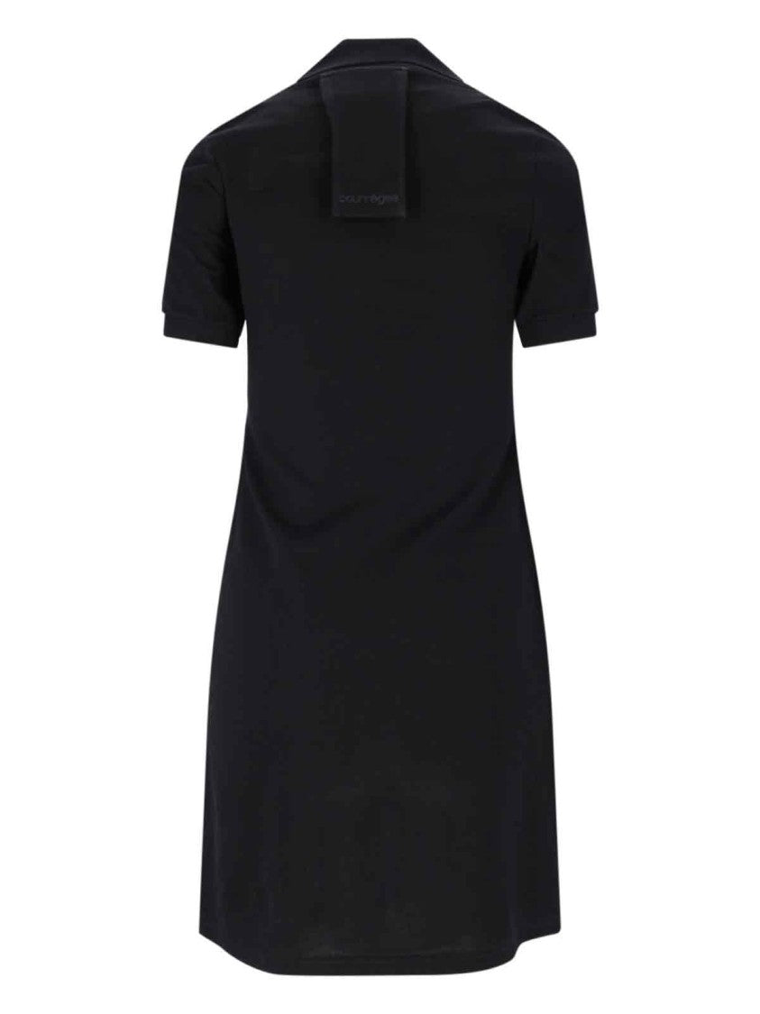 Courrèges Mini Polo Dress – Black