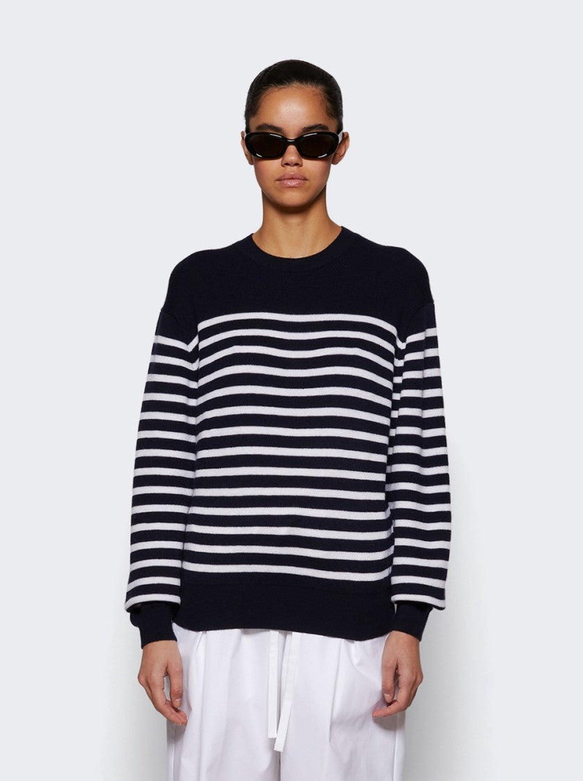 Khaite Viola Sweater Midnight Navy And Glaze