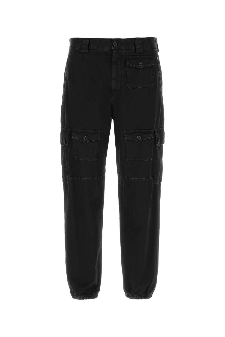 Dolce & Gabbana Black Cotton Cargo Pant