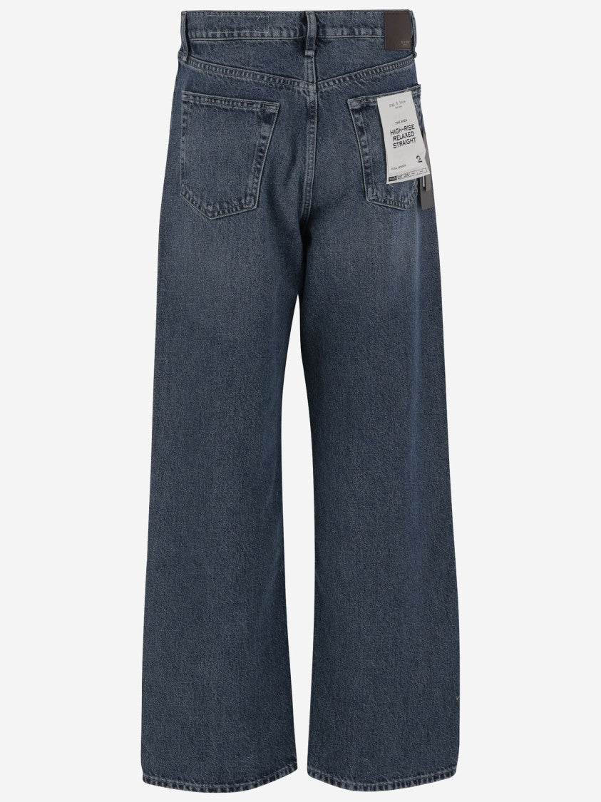 Rag & Bone Mid-Rise Washed Denim Jeans