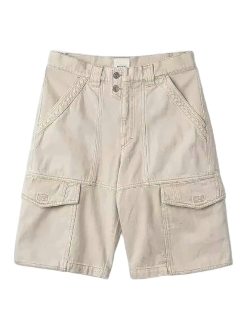 Isabel Marant High-Waisted Relaxed Fit Shorts With Cargo Pockets