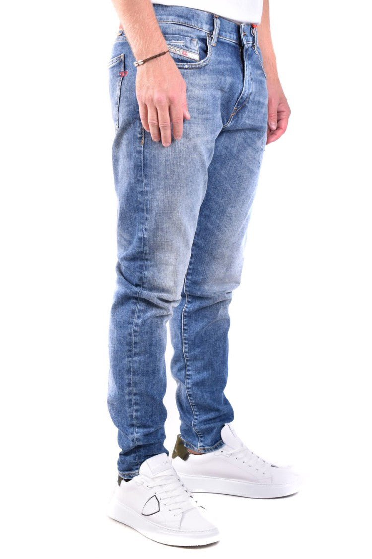 Diesel Distressed Slim Fit Denim Five-Pocket Jeans