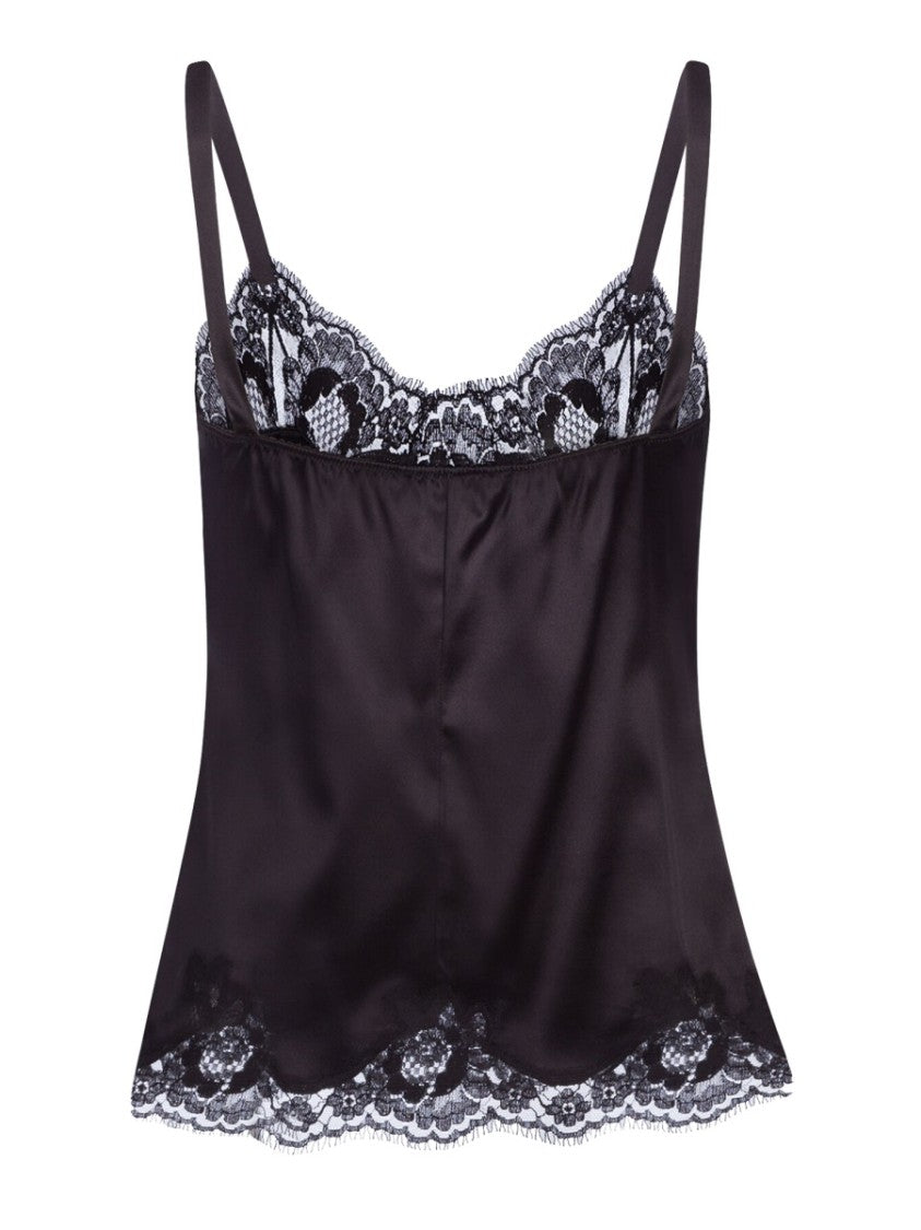 Dolce & Gabbana Satin Lingerie Top
